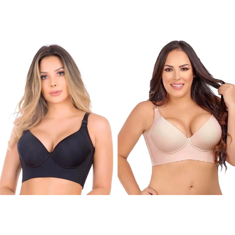 Deep Cup Bra Hide Back Fat With Shapewear Incorporated（Buy 1 Get 1 Free）(2 PACK)