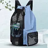 Mesh Drawstring Backpack Drawstring Gym Bag Waterproof for School Beach Holidays