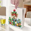 Acrylic Double Sided Christmas 5D DIY Diamond Art Paper Towel Storage Rack Napkin Holder Kit