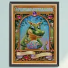 (US Local)Dragon-14CT Stamped Cross Stitch Kit(40x55cm)