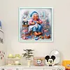 Happy Old Lady - 11CT Stamped Cross Stitch - 45*45cm