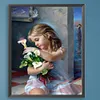 【Limited Stock Sale】Lily Girl-Paint by Numbers Acrylic Painting 40*50CM