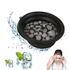 Face Ice Bath - Foldable Washbasin With Built-In Ice Tray Bowl For Face Ice Bath