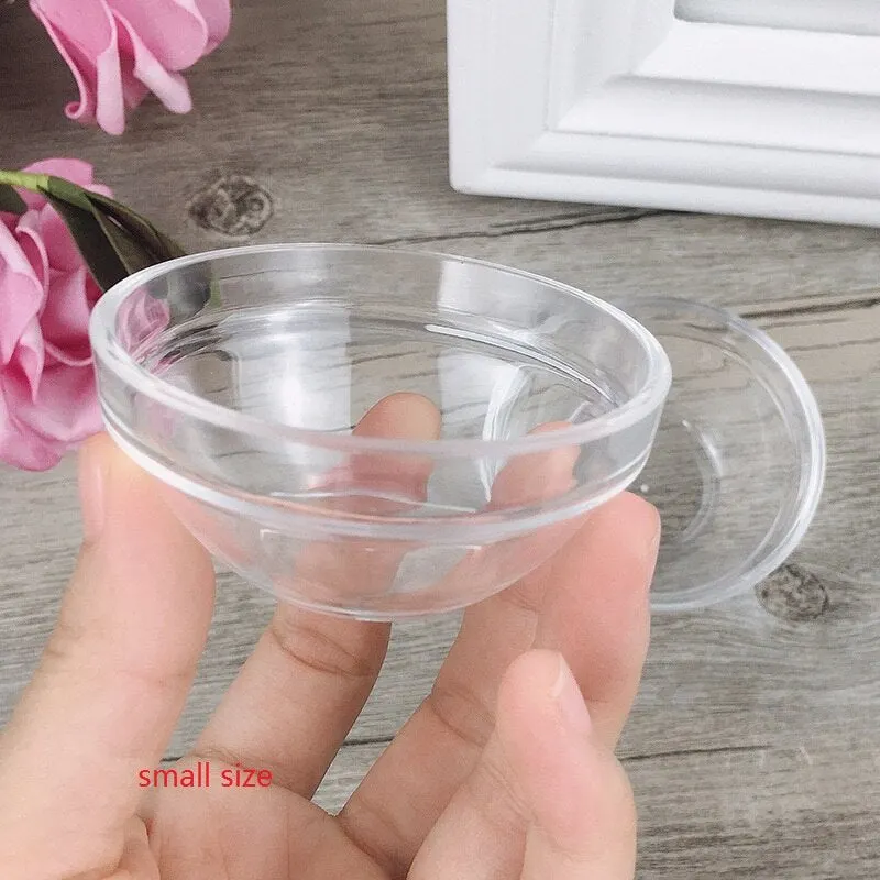 1PC Transparent Acrylic Mask Essential Oil Bowl Face Makeup Skin Care Tools Convenient Clean Good Quality Durable