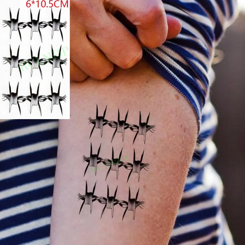 Waterproof Temporary Tattoo Sticker Cartoon anime Boy Knife Tatto Flash Tatoo Fake Tattoos Small Size Art for Kids Men Women