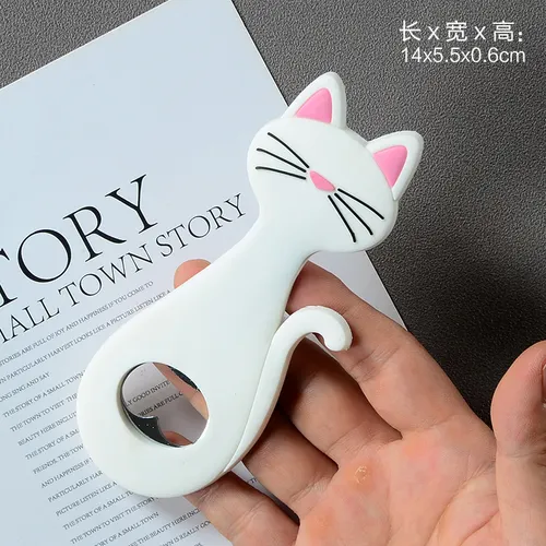 Athvotar Cute Animal Paw Wine Bottle Opener Beer Bottle Opener Cat Magnet Refrigerator Sticker Dog Fridge Magnet Beer Opener