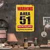 Warning 51 No Trespassing Military - Vintage Metal Signs - 20*30cm/30*40cm - Warning