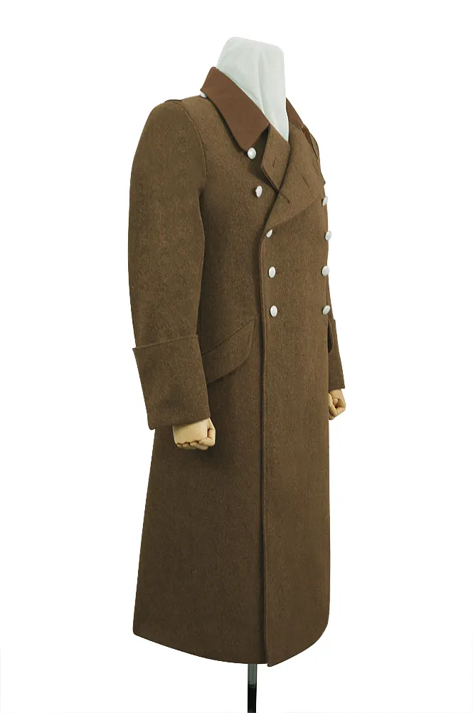   SA German Officer Brown Wool Greatcoat German-Uniform