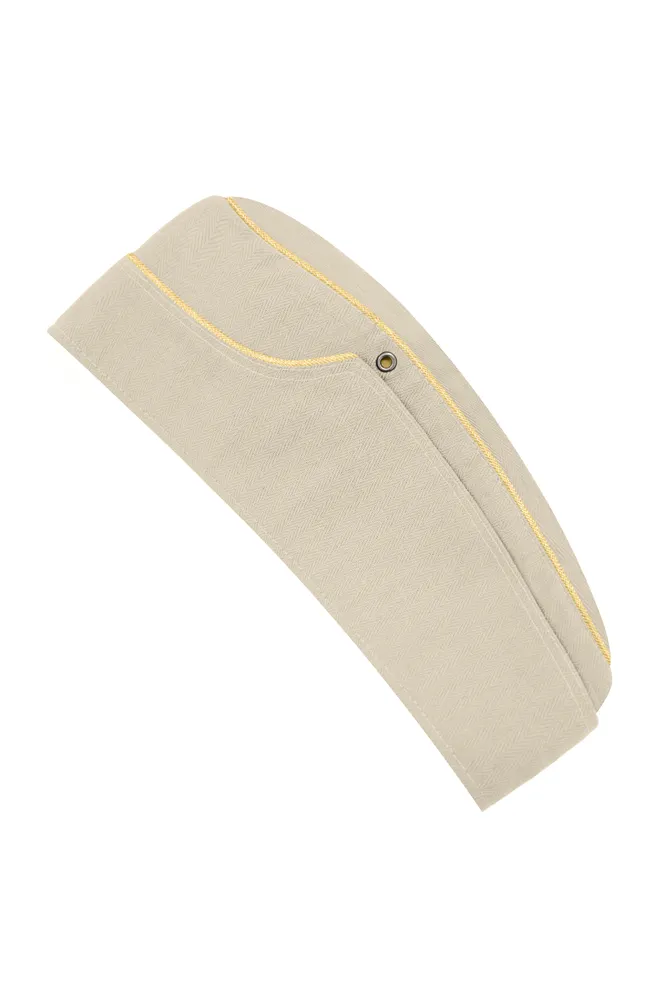   Wehrmacht Elite M1938 Off-White HBT Overseas Cap German-Uniform