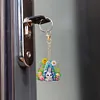 (US Local)PET Double Sided Special Shaped Easter Alphabet DIY Diamond Painting Keychain