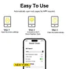 Mini Smart WIFI Weather Station Clock DIY Cute GIF Animations Desktop Decoration