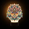 Gorgeous Flower Diamond Painting Night Light 5D DIY Diamond Painting Lamp (Flower B)