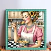 Kitchen Housewife-11CT Stamped Cross Stitch 50*50cm/19.69*19.69in