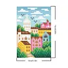 6pcs 5D DIY Full Square Drill Partial AB Drill Diamond Painting Places Set 13x16cm