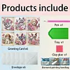 6 PCS Cats And Dogs - 5D DIY Greeting Card