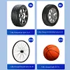Tire Inflator 120 PSI Portable Air Compressor with LED Light Cordless Bike Pump