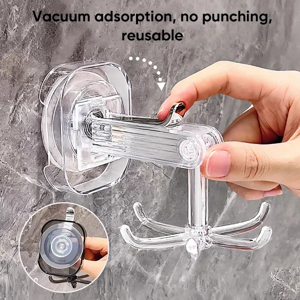 SAKER&reg; Suction Cup Six-Claw Swivel Hook