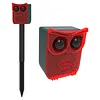 Solar Outdoor Motion Sensor Alarm Dog Barking&Gunshot Sound Loud Noise Maker