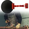 Clip-On Universal Round Shading Cover Adjustable Angle for Welding Torch(Red)