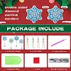 4PCS DIY Crystal Painting Ornaments Double-sided Suncatcher Hanging Kits