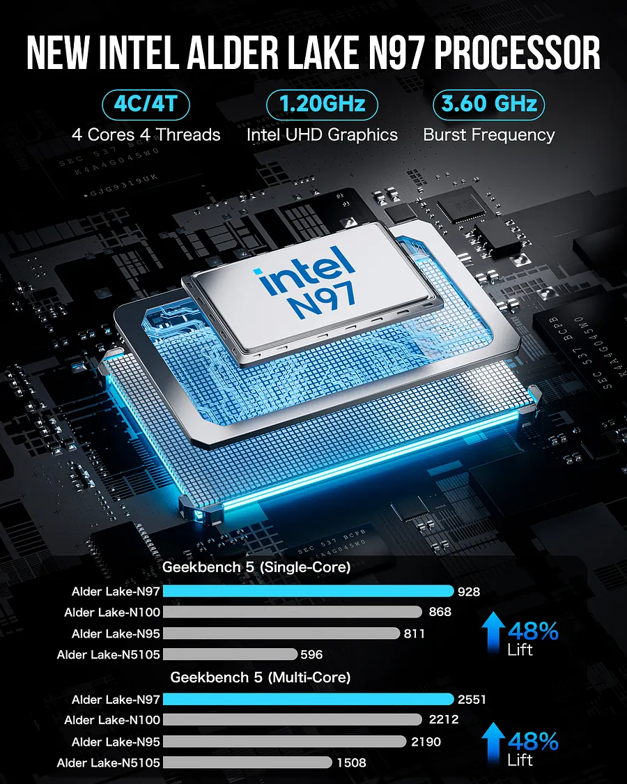 Intel Alder Lake N97 Mini PC--NucBox G5