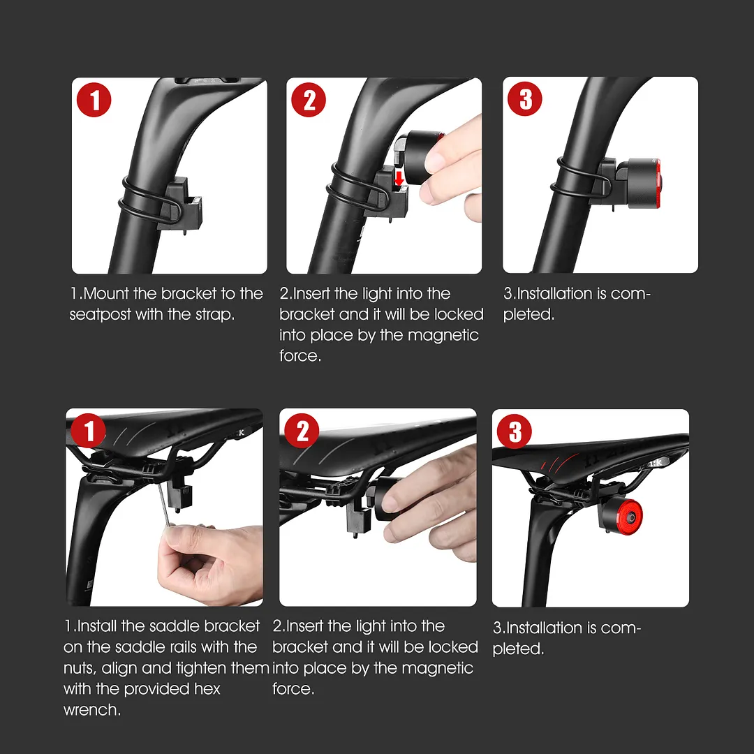 LOOP-100 Gaciron Smart Brake Bike Tail light 