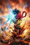 1/6 & 1/4 Scale Super Saiyan 4 & 5 Son Goku with LED - Dragon Ball Resin Statue - Iron Curtain Studio