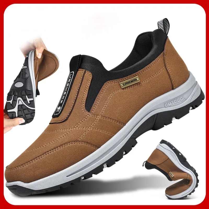 🔥Authenticity Guaranteed-Men's Comfortable Waterproof Breathable Orthopedic Walking Shoes Hiking Shoes