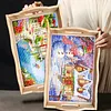 DIY Diamond Painting Wooden Tray Food Tray with Handle Living Room Decoration Donut Wooden Tray Kit