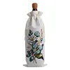 DIY Diamond Painting Wine Bags Diamond Art Liquor Bottle Covers Kit (Flowers)