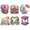 Acrylic Special Shape Flower Hourglass Table Top Diamond Painting Ornament Kits