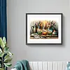 (US Local)Paint By Numbers Kit On Canvas DIY Oil Art Flower Picture Home Wall Decor50x40cm