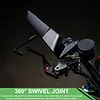 2Pcs/Pair Motorcycle Mirrors Universal 10mm 8mm Wind Wing Side Rearview Mirrors