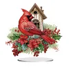 5D DIY Diamond Painting Special Shape Desk Ornament Cardinal Bird Decor Kit