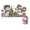 DIY Xmas Diamond Art Door Corner Pendants Wooden Door Decoration Kit