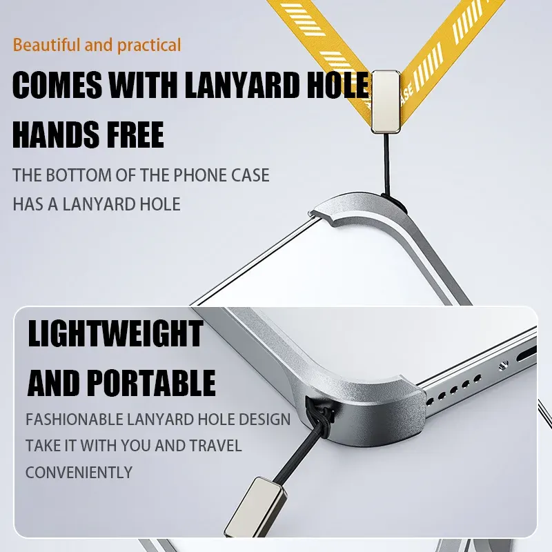 Full metal frameless iPhone protective case