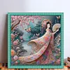 (Multi-Style) Kimono Girl-11CT Stamped Cross Stitch 50*50cm