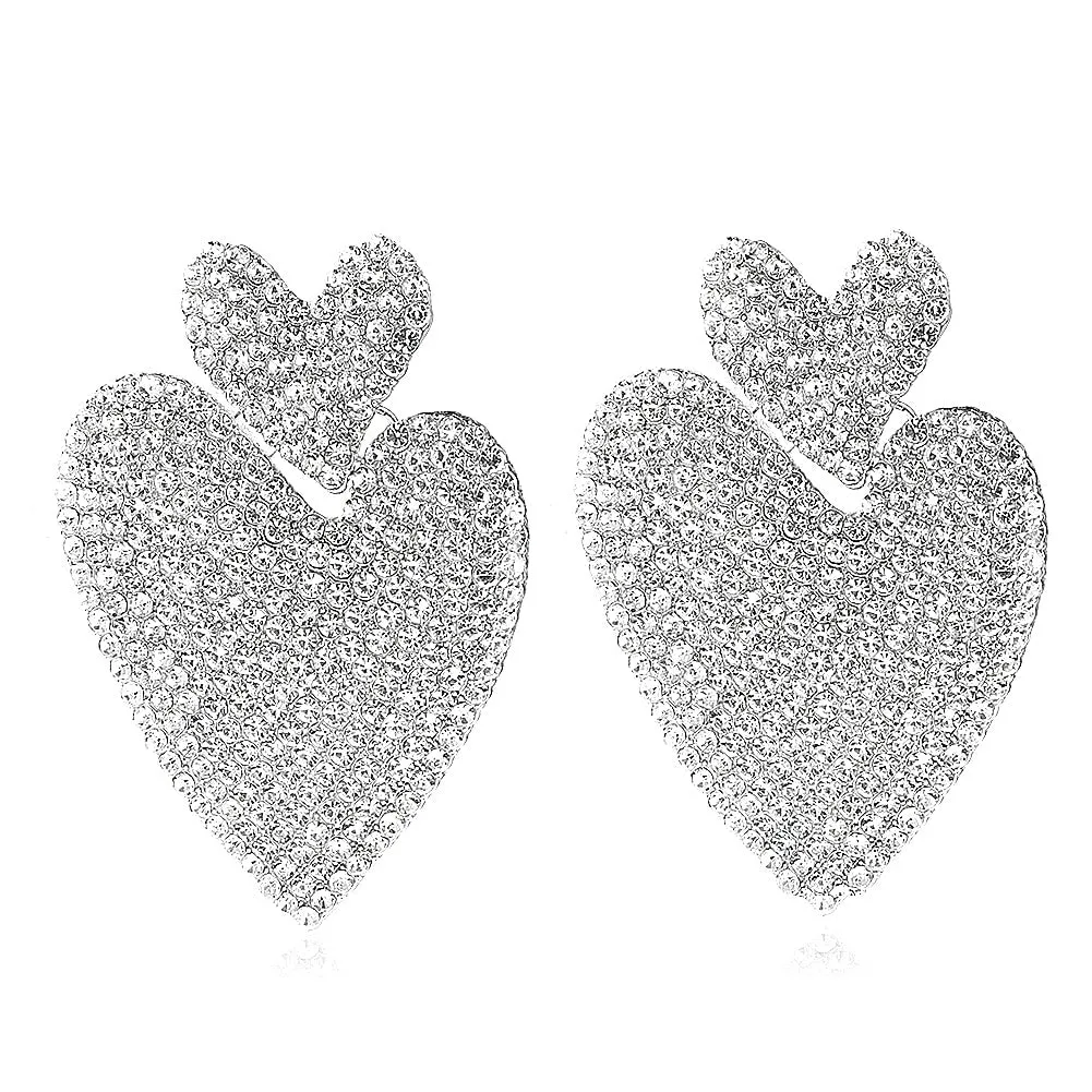 Dvacaman New Shiny Rhinestone Earrings Tassel Drop Earrings For Women Luxury Jewelry Long Dangle Earrings 2022 Party Accessories