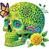 Diamond Painting-DIY Crystal Rhinestone Skull and Butterfly