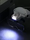 LED Head Magnifier 5 Interchangeable Lenses 1.0X to 3.5X Magnifying Glasses
