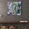 Diamond Painting -DIY Round Drill Emerald Seahorse(40x40cm)