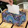 Wooden Colorful Pattern 5D Diamond Painting Tissue Holder Diamond Art Tissue Box