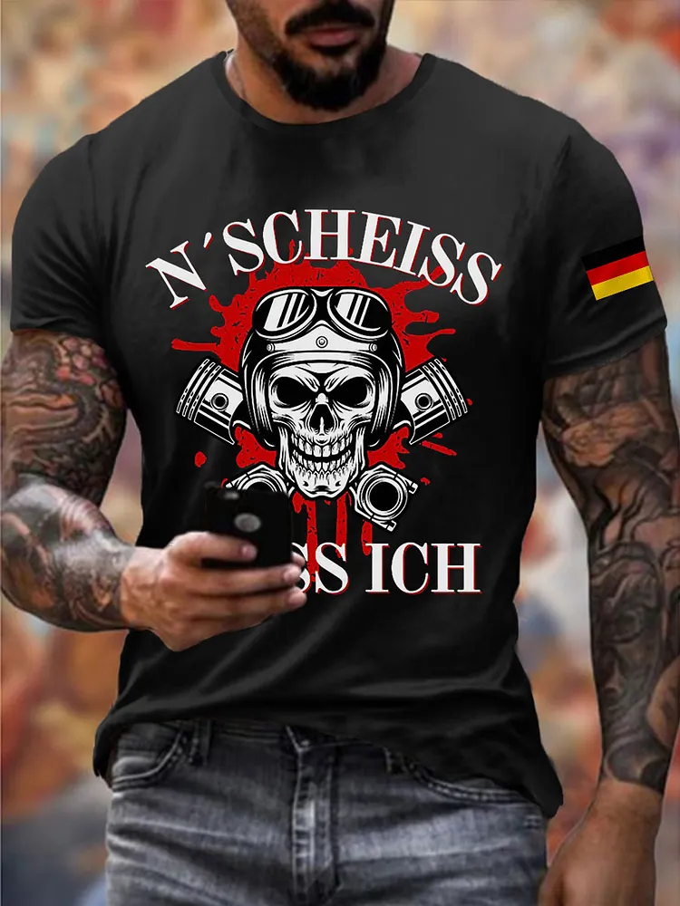 Herren N'Schei&szlig; muss ich Print T-Shirt