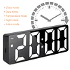 Digital Alarm Clock with LED Display Date Temperature Dimmable Snooze Battery Operated Alarm Clock for Deep Sleepers Kids Elderly Home Office