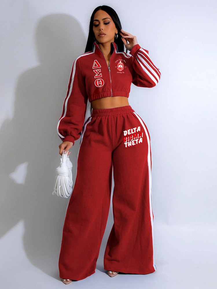 New zipper sweatshirt two-piece set