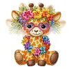 (US Local)Acrylic Shaking Head Animal Diamond Painting Desktop Decorations (Giraffe)