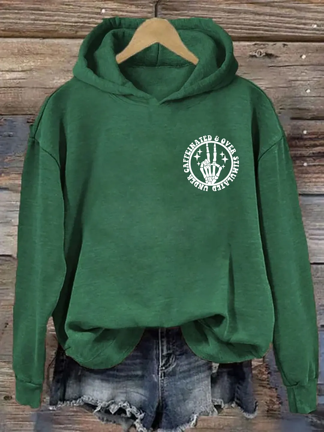 Under Caffeinated and Over Stimulated Hoodie