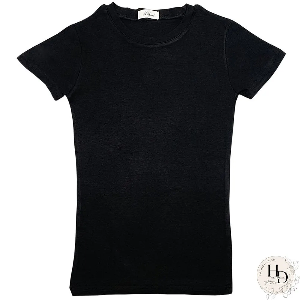 Aossviao Summer Character T-Shirts Fashion Girls Tops Short Sleeve Slim T-Shirts Korean Women Cotton Tee Shirt Femme