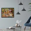 (Big Size)Deer In The Forest - 11CT Stamped Cross Stitch - 60*45cm - Animal