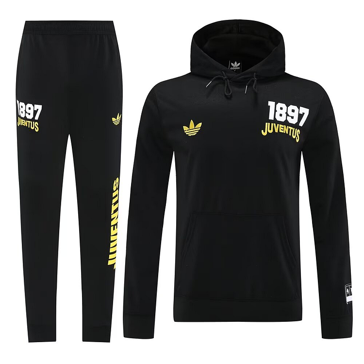 2025-26 Juventus Black Sweatshirt Set